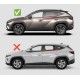 Вітровики вставні Niken Luxury (4 шт) для Hyundai Tucson NX4 2021- рр