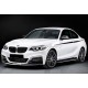 Передня Lip накладка DPT V-2 (Для M Performance , чорний глянець) для BMW 2 серія F22/23 2014-2021 рр