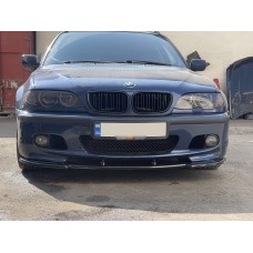 Передня Lip накладка DPT V-1 (Для M Sport, чорний глянець) для BMW 3 серія E-46 1998-2006 рр