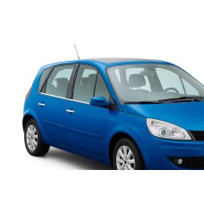 Зовнішня окантовка стекол (4 шт, нерж) для Renault Scenic 1998-2003 рр