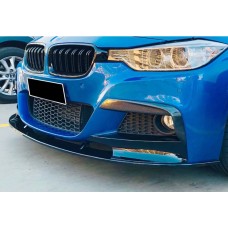 Передня Lip накладка DPT (Для M Performance, чорний глянець) для BMW 3 серія F-30/31/34 2012-2019 рр