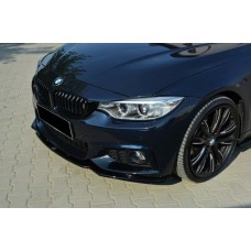Передня Lip накладка DPT V-2 (для M-Technic, чорний глянець) для BMW 4 серія F-32 2012-2020 рр