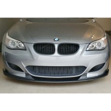 Передня Lip накладка DPT (З плавниками, для M5 Hamann, чорний глянець) для BMW 5 серія E-60/61 2003-2010 рр
