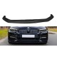 Передня Lip накладка DPT V-2 (2017-2020, чорний глянець) для BMW 5 серія G30/31 рр