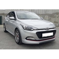 Передня Lip накладка DPT (чорний глянець) для Hyundai I-20 2014-2020 рр