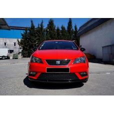 Передняя Lip накладка DPT V-1 (черный глянец) для Seat Ibiza 2010-2017 гг