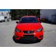 Передня Lip накладка DPT V-1 (чорний глянець) для Seat Ibiza 2010-2017 рр