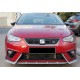 Передня Lip накладка DPT V-2 (чорний глянець) для Seat Ibiza 2010-2017 рр