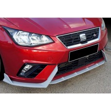 Передня Lip накладка DPT V-2 (чорний глянець) для Seat Ibiza 2010-2017 рр