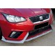 Передня Lip накладка DPT V-2 (чорний глянець) для Seat Ibiza 2010-2017 рр