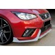Передня Lip накладка DPT V-2 (чорний глянець) для Seat Ibiza 2010-2017 рр