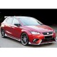 Передня Lip накладка DPT V-2 (чорний глянець) для Seat Ibiza 2010-2017 рр