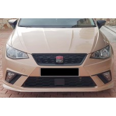 Передняя Lip накладка DPT V-3 (черный глянец) для Seat Ibiza 2010-2017 гг