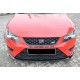 Передня Lip накладка DPT (Cupra, 2013-2016, чорний глянець) для Seat Leon рр