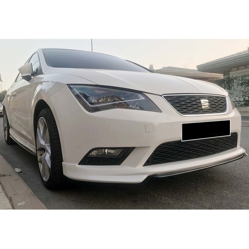 Передня Lip накладка DPT V-1 (2013-2016, під фарбування) для Seat Leon рр
