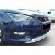Передня Lip накладка DPT V-2 (2013-2016, чорний глянець) для Seat Leon рр