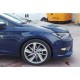Передня Lip накладка DPT V-2 (2013-2016, чорний глянець) для Seat Leon рр