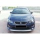Передня Lip накладка DPT V-2 (2013-2016, чорний глянець) для Seat Leon рр