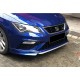 Передня Lip накладка DPT V-1 (2017-2020, чорний глянець) для Seat Leon рр
