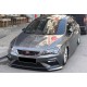 Передня Lip накладка DPT V-2 (2017-2020, чорний глянець) для Seat Leon рр