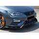 Передня Lip накладка DPT V-3 (2017-2020, чорний глянець) для Seat Leon рр