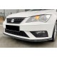 Передня Lip накладка DPT V-4 (2017-2020, чорний глянець) для Seat Leon рр