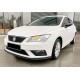 Передня Lip накладка DPT V-4 (2017-2020, чорний глянець) для Seat Leon рр