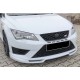 Передня Lip накладка DPT V-5 (2017-2020, чорний глянець) для Seat Leon рр
