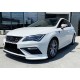Передня Lip накладка DPT V-3 (2013-2016, чорний глянець) для Seat Leon рр