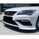Передня Lip накладка DPT V-3 (2013-2016, чорний глянець) для Seat Leon рр