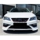Передня Lip накладка DPT V-3 (2013-2016, чорний глянець) для Seat Leon рр
