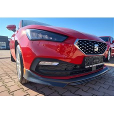 Передня Lip накладка DPT V- 1 (чорний глянець) для Seat Leon 2020- рр