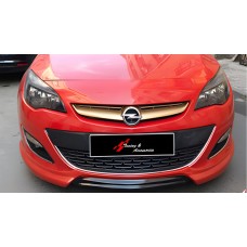 Передня Lip накладка DPT V-1 (чорний глянець) для Opel Astra J 2009-2015 рр