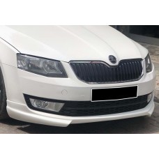 Передня Lip накладка DPT V-1 (2013-2017, Під фарбування) для Skoda Octavia III A7 рр