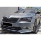 Передня Lip накладка DPT V-1 (2015-2020, чорний глянець) для Skoda Superb рр