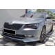 Передня Lip накладка DPT V-1 (2015-2020, чорний глянець) для Skoda Superb рр