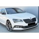Передня Lip накладка DPT V-2 (2015-2020, чорний глянець) для Skoda Superb рр