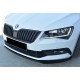 Передня Lip накладка DPT V-2 (2015-2020, чорний глянець) для Skoda Superb рр