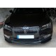 Передня Lip накладка DPT V-2 (2015-2020, чорний глянець) для Skoda Superb рр