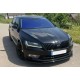 Передня Lip накладка DPT V-2 (2015-2020, чорний глянець) для Skoda Superb рр