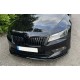 Передня Lip накладка DPT V-2 (2015-2020, чорний глянець) для Skoda Superb рр