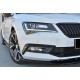 Передні Lip накладка на бампер DPT V-4 (2015-2020, чорний глянець) для Skoda Superb рр