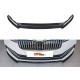 Передня Lip накладка DPT V-4 (2021-, чорний глянець) для Skoda Superb 2015-2024 рр
