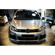 Передня Lip накладка DPT V-1 (чорний глянець) для Volkswagen Golf 6