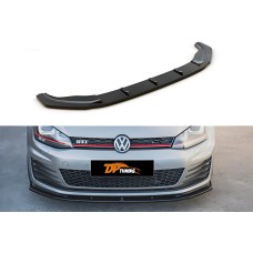 Передня Lip накладка DPT V-1 (для GTI, 2012-2017, чорний глянець) для Volkswagen Golf 7/E-Golf