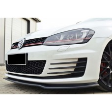 Передня Lip накладка DPT V-2 (для GTI, 2012-2017, чорний глянець) для Volkswagen Golf 7/E-Golf