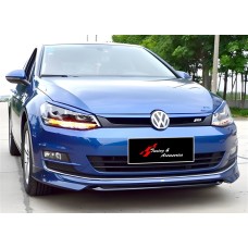 Передня Lip накладка DPT V-1 (2012-2017, чорний глянець) для Volkswagen Golf 7/E-Golf