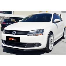 Передня Lip накладка DPT V-2 (чорний глянець) для Volkswagen Jetta 2011-2018 рр