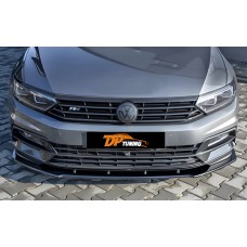 Передня Lip накладка DPT V-1 (для R-Lİne, 2015-2019, чорний глянець) для Volkswagen Passat B8 рр