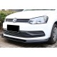 Передняя Lip накладка DPT V-2 (черный глянец) для Volkswagen Polo 2010-2017 гг